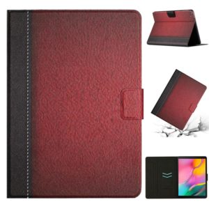 For Samsung Galaxy Tab A 10.1 2019 T510 Stitching Solid Color Smart Leather Tablet Case(Red) (OEM)