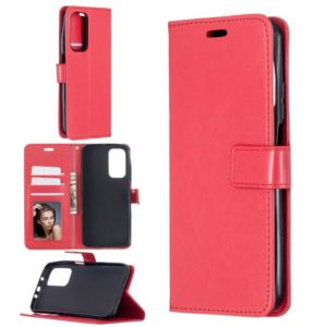 For Xiaomi Mi 10T Pro Crazy Horse Texture Horizontal Flip Leather Case with Holder & Card Slots & Wallet & Photo Frame(Red) (OEM)