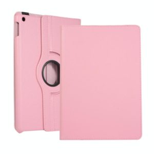 For Lenovo M10 Plus 3rd Litchi Texture 360 Degrees Rotation Leather Tablet Case with Holder(Pink) (OEM)