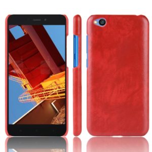 Shockproof Litchi Texture PC + PU Protective Case for Xiaomi Redmi Go (Red) (OEM)