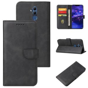 For Huawei Mate 20 Lite Calf Texture Buckle Horizontal Flip Leather Case with Holder & Card Slots & Wallet(Black) (OEM)