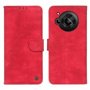 For Sharp Aquos R7 Antelope Texture Magnetic Buckle Leather Phone Case(Red) (OEM)