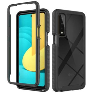 For LG Stylo 7 5G Starry Sky Solid Color Series Shockproof PC + TPU Protective Case(Black) (OEM)