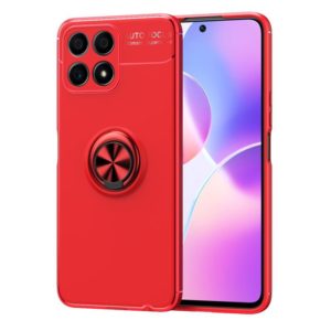 For Honor 30i Metal Ring Holder 360 Degree Rotating TPU Phone Case(Red) (OEM)