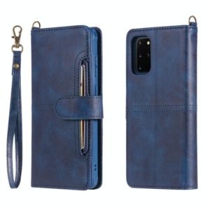 For Galaxy S20 Plus Multifunctional Detachable Magnetic Horizontal Flip Leather Case with Card Slots & Holder & Wallet(Blue) (OEM)