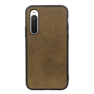For Sony Xperia 10 IV Two-color Cowhide Texture PU Shockproof Phone Case(Green) (OEM)