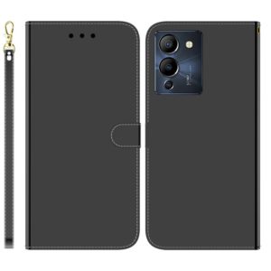 For Infinix Note 12 G96/X670 Imitated Mirror Surface Horizontal Flip Leather Phone Case(Black) (OEM)