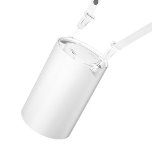 N1 Mini Portable USB Leafless Hanging Neck Fan(White) (OEM)