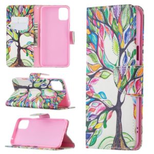 For LG K42 Colored Drawing Pattern Horizontal Flip Leather Case with Holder & Card Slots & Wallet(Life Tree) (OEM)