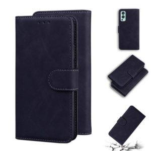 For OnePlus Nord 2 5G Skin Feel Pure Color Flip Leather Phone Case(Black) (OEM)