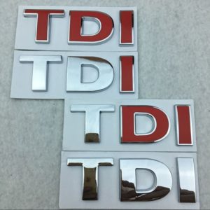DIY TDI 3D Badge Emblem Decal Car Sticker, Random Color Delivery (OEM)