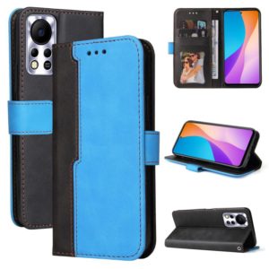 For Infinix Hot 11S NFC Stitching-Color Horizontal Flip Leather Case(Blue) (OEM)