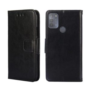 For Motorola Moto G50 Crystal Texture Leather Phone Case(Black) (OEM)