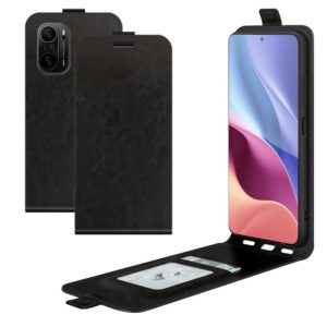 For Xiaomi Redmi K40 / K40 Pro / Poco F3 / Mi 11i R64 Texture Single Vertical Flip Leather Protective Case with Card Slots & Photo Frame(Black) (OEM)