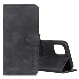 For Galaxy S10 Lite / A91 KHAZNEH Retro Texture PU + TPU Horizontal Flip Leather Case with Holder & Card Slots & Wallet(Black) (OEM)