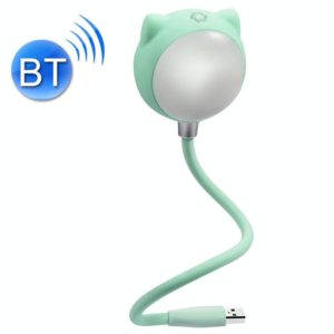 L3 USB Bluetooth Speaker Eye Protection Desk Light Bedroom Bedside Lamp(Green) (OEM)