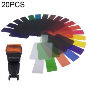 20 PCS / Set SiGi SG200 20-color Filter Set Camera Top Flash Accessories Temperature Filter (OEM)