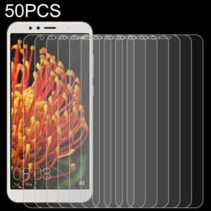 50 PCS 0.26mm 9H 2.5D Tempered Glass Film for Huawei Y6 2018, No Retail Package (OEM)