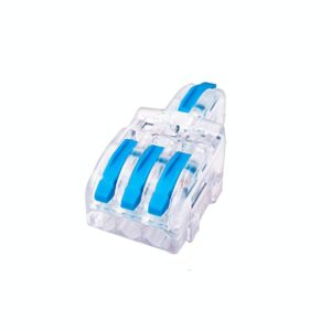 10 PCS Multi-Function Branch Wire Butt Copper Wire Quick Connection Terminal, Model: F13 Blue Handle One in Three Out (OEM)