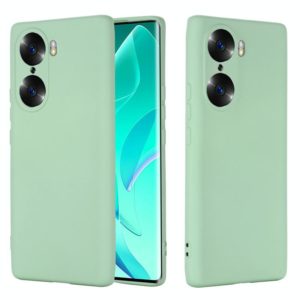 For Honor 60 Pure Color Liquid Silicone Phone Case(Green) (OEM)
