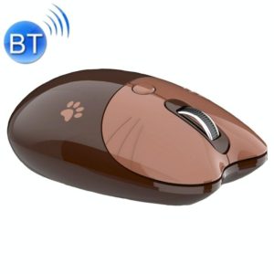 M3 3 Keys Cute Silent Laptop Wireless Mouse, Spec: Bluetooth Wireless Version (Brown) (OEM)