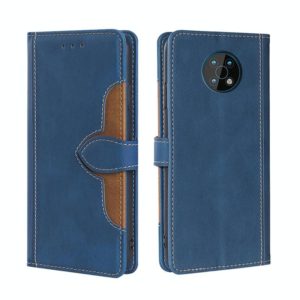 For Nokia G50 Skin Feel Straw Hat Magnetic Buckle Leather Phone Case(Blue) (OEM)