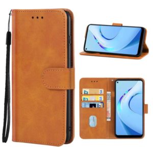 Leather Phone Case For Oukitel C21 Pro(Brown) (OEM)