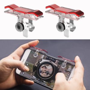 E9 Electroplating Design Press Eat Chicken Mobile Phone Trigger Shooting Controller Button Handle (OEM)