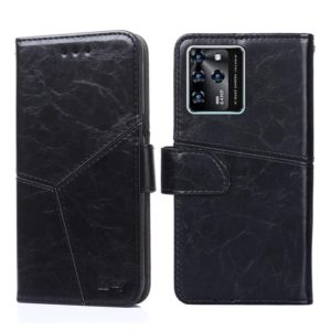 For ZTE Blabe V30 Geometric Stitching Horizontal Flip Leather Phone Case(Black) (OEM)