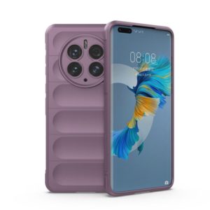 For Huawei Mate 50 Pro Magic Shield TPU + Flannel Phone Case(Purple) (OEM)