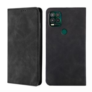 For Motorola Moto G Stylus 2022 Skin Feel Magnetic Horizontal Flip Leather Phone Case(Black) (OEM)