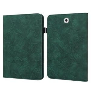 For Samsung Galaxy Tab S2 9.7 T810/T815 Lace Flower Embossing Pattern Horizontal Flip Leather Case with Holder & Card Slots & Wallet & Photo Frame(Green) (OEM)