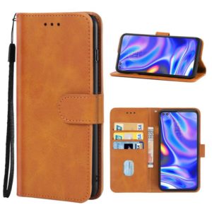 Leather Phone Case For Motorola One 5G(Brown) (OEM)