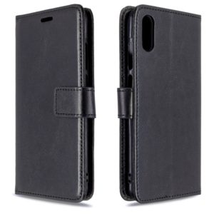 For Huawei Y6 Pro (2019) Crazy Horse Texture Horizontal Flip Leather Case with Holder & Card Slots & Wallet & Photo Frame(black) (OEM)