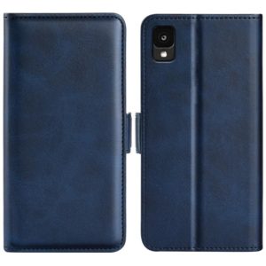 For TCL 30 Z Dual-side Magnetic Buckle Leather Phone Case(Dark Blue) (OEM)