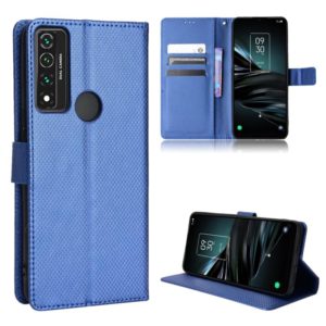 For TCL 4X 5G / T601DL Diamond Texture Leather Phone Case(Blue) (OEM)