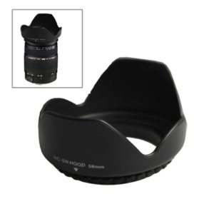 58mm Lens Hood for Cameras(Screw Mount)(Black) (OEM)