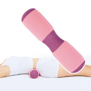 Multifunction Yoga Pillow Beautiful Buttocks Pelvis Pillow Cervical Lumbar Health Pillow Yoga Stick Waist(Pink) (OEM)