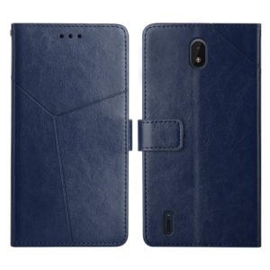 For Nokia C01 Plus Y Stitching Horizontal Flip Leather Phone Case(Blue) (OEM)