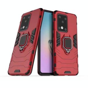 For Galaxy S20 Ultra Panther PC + TPU Shockproof Protective Case(Red) (OEM)