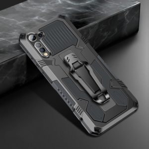 For Motorola Moto G8 Machine Armor Warrior Shockproof PC + TPU Protective Case(Gray) (OEM)