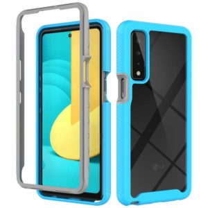 For LG Stylo 7 5G Starry Sky Solid Color Series Shockproof PC + TPU Protective Case(Light Blue) (OEM)