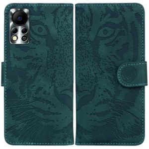For Infinix Hot 11S NFC X6812B Tiger Embossing Pattern Horizontal Flip Leather Phone Case(Green) (OEM)