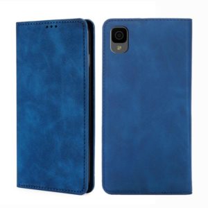For TCL 30Z T602DL Skin Feel Magnetic Horizontal Flip Leather Phone Case(Blue) (OEM)