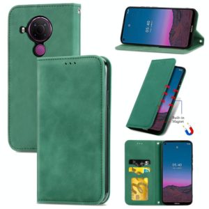 For Nokia 5.4 Retro Skin Feel Business Magnetic Horizontal Flip Leather Case With Holder & Card Slots & Wallet & Photo Frame(Green) (OEM)