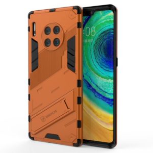 For Huawei Mate 30 Punk Armor 2 in 1 PC + TPU Shockproof Case with Invisible Holder(Orange) (OEM)
