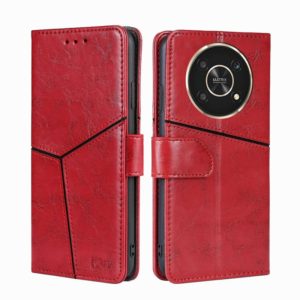 For Honor X30 Geometric Stitching Horizontal Flip Leather Phone Case(Red) (OEM)