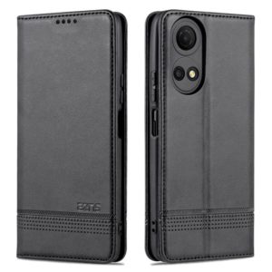 For Honor Play 30 Plus AZNS Magnetic Calf Texture Leather Phone Case(Black) (AZNS) (OEM)