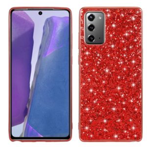 For Samsung Galaxy Note20 Ultra Glitter Powder Shockproof TPU Protective Case(Red) (OEM)