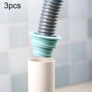 3 PCS Sewer Lengthen Odor-resistant Silicone Joint Kitchen Plumbing Sewer Drain Sealing Plug, Random Color Delivery (OEM)